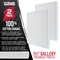 30 x 48 inch Gallery Depth 1-1/2&#x22; Profile Stretched Canvas, 2-Pack - 12-Ounce Acrylic Gesso Triple Primed, - Professional Artist Quality, 100% Cotton